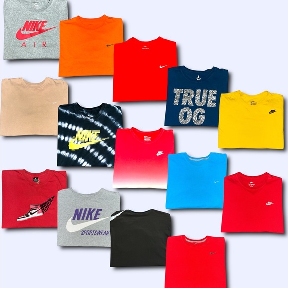 Vintage modern Nike air Jordan t-shirt bundle men's XL lot of 14 - Main Image